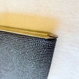 Vintage Gold Crest Black Beaded Clutch Purse Made In Australia