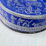 Tiny Vintage Bourjois France Evening In Paris Suntan Face Powder Box