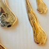 8 x Vintage English Silver Plate Entree Forks Philip Marks EPNS A1 Kings Pattern