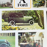 Vintage US Automobile Quarterly Car Portrait Poster The Model A Ford Colour 1973