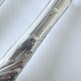 Vintage Christofle France 2 Piece Carving Set Steel & Silver Plate Rococo Pattern