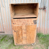 Vintage Handmade Cupboard From Wooden Kerosene Boxes