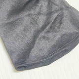 Vintage 1950s Long Black Satin Fabric Gloves Elastic Gathered At Side Wrist Small Size