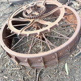 Antique Machinery Cog Wheel For Garden Art Display