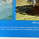 Vintage US Automobile Quarterly Car Portrait Poster Packard The Classic Era 1979