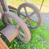 Large Antique Flywheel - Great Garden Feature