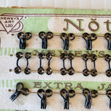 Vintage New Old Stock 1930s Newey’s Nota Bene Spring Hooks & Loops (Eyes) 24 Black Size 0