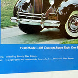 Vintage US Automobile Quarterly Car Portrait Poster Packard The Classic Era 1979