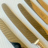 8 x Vintage English Silver Plate Dinner Knives Philip Marks EPNS Kings Pattern