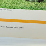 Vintage US Automobile Quarterly Car Portrait Poster The Model A Ford Colour 1973