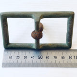 Vtg Brass Buckle Off Leather Horse Harness For Leatherwork Or Belt Upcycle