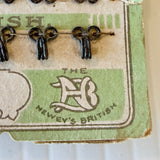 Vintage New Old Stock 1930s Newey’s Nota Bene Spring Hooks & Loops (Eyes) 24 Black Size 0