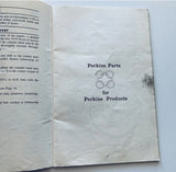 Vintage Handbook For Perkins Diesel Engines 3.152 & D3.152 1970