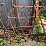 Antique Heavy Rustic Blacksmith Made Harrows For Garden Or Yard Art Display