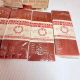 Vintage Coats Nainsook Binding No. 567 Brown - 5 New Old Stock Packets of 5.5 metres each In Original Box