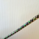 Vintage Silver And Cloisonne Enamel Handle Iced Tea Spoon Straw Sipper Swizzler