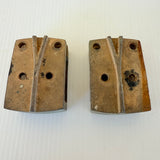 DUNFRA Duncan & Fraser Adelaide Pair Cast Brass Brackets Carriage And Car Makers
