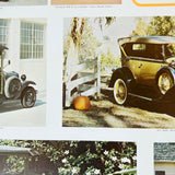 Vintage US Automobile Quarterly Car Portrait Poster The Model A Ford Colour 1978