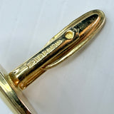 Vintage Gold Tone Mother Of Pearl Men’s Cufflinks Oval Toggle Back West Germany