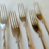 8 x Vintage English Silver Plate Entree Forks Philip Marks EPNS A1 Kings Pattern
