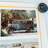Vintage US Automobile Quarterly Car Portrait Poster The Model A Ford Colour 1978