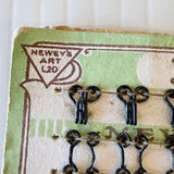 Vintage New Old Stock 1930s Newey’s Nota Bene Spring Hooks & Loops (Eyes) 24 Black Size 0