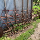 Antique Heavy Rustic Blacksmith Made Harrows For Garden Or Yard Art Display