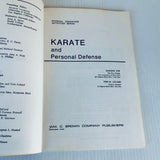 Karate And Personal Defense By Daeshik Kim & Tom Leland Vintage PB Book 1971