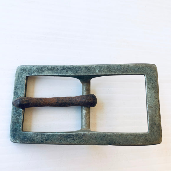 Heavy Brass Buckle Off Leather Horse Harness For Leatherwork Or Belt Upcycle