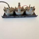 Vintage Triple Gauges Set Temperature Oil Pressure VAC Gauge Untested Sold As Is