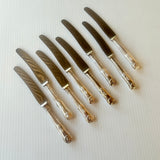 8 x Vintage English Silver Plate Butter Knives Philip Marks EPNS Kings Pattern