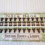 Vintage New Old Stock 1930s Newey’s Nota Bene Spring Hooks & Loops (Eyes) 24 Black Size 0