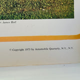 Vintage US Automobile Quarterly Car Portrait Poster The Model A Ford Colour 1973