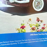 Vintage US Automobile Quarterly Car Poster Packard The Postwar Years 1975