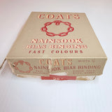 Vintage Coats Nainsook Binding No. 567 Brown - 5 New Old Stock Packets of 5.5 metres each In Original Box