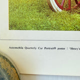 Vintage US Automobile Quarterly Car Portrait Poster Henry’s Model T Ford 1973