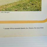 Vintage US Automobile Quarterly Car Portrait Poster The Model A Ford Colour 1978