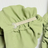 Vintage Dents Australia 1950s Long Green Gloves Elastic Ruching
