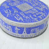 Tiny Vintage Bourjois France Evening In Paris Suntan Face Powder Box