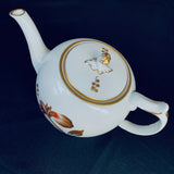 Vintage Royal Copenhagen Fine Bone China Teapot Brown Iris Pattern