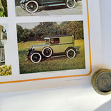 Vintage US Automobile Quarterly Car Portrait Poster The Model A Ford Colour 1973