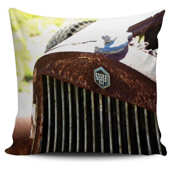 New cushion pillow cover printed with original photograph of 1930 Hudson Essex Vintage Car Grille