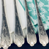 6 x Vintage Garrard & Co English Silver Plate Dinner Forks Regent Plate