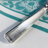 Vintage English Silver Plate Stainless Steel Dinner Knife Elkington Deco Pattern