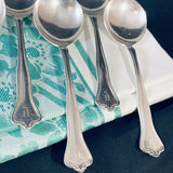 8 x Vintage American Silver Plate Soup Spoons by 1835 R. Wallace & Sons