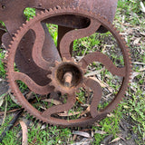 Antique Decorative Arm Toothed Cog Wheel For Garden Art Display
