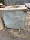 Antique Tank Shipping Container Lid by F. Braby & Co., London With Tank