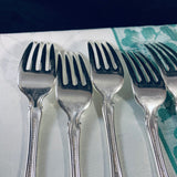 8 x Vintage American Silver Plate Dinner Forks by 1835 R. Wallace & Sons