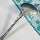 Vintage American Silver Plate Small Gravy Ladle 1835 Wallace Engraved Initial Y