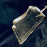Antique English Silver Plate Crumb Scoop Antler Horn Handle Victorian Era